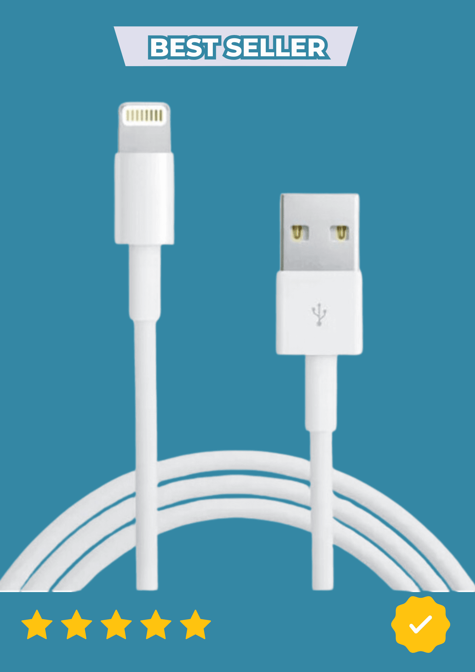 Câble Lightning USB pour iPhone & iPad – Charge et Synchronisation Rapide