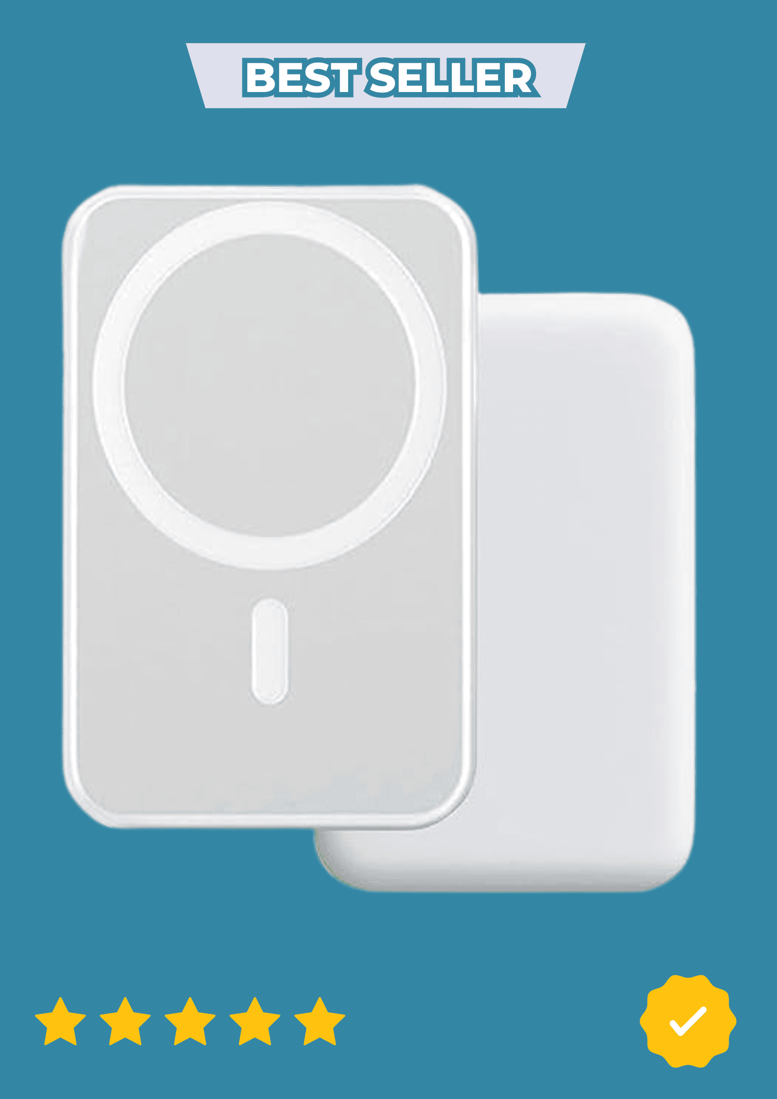 Batterie Externe Magnétique Sans Fil – Chargeur Portable Compact Compatible iPhone
